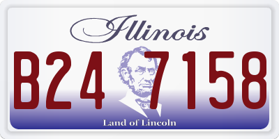 IL license plate B247158