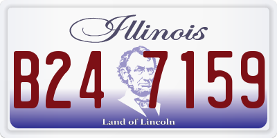 IL license plate B247159