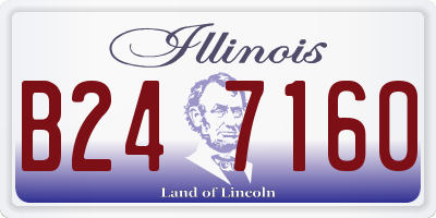 IL license plate B247160