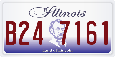 IL license plate B247161