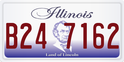 IL license plate B247162