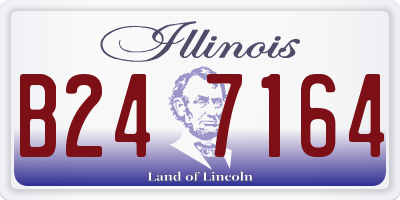 IL license plate B247164