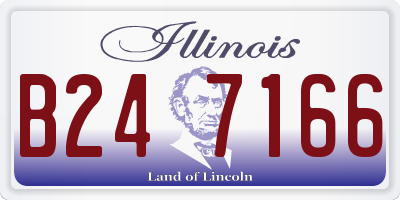 IL license plate B247166
