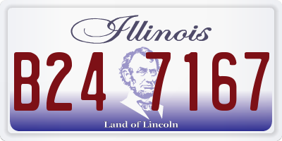 IL license plate B247167