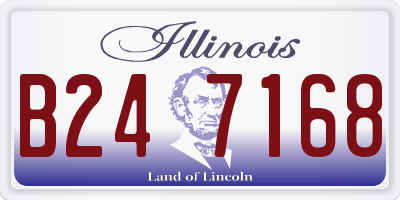 IL license plate B247168