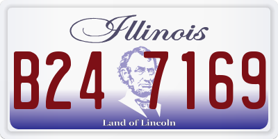 IL license plate B247169