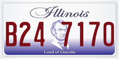 IL license plate B247170