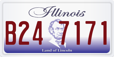 IL license plate B247171