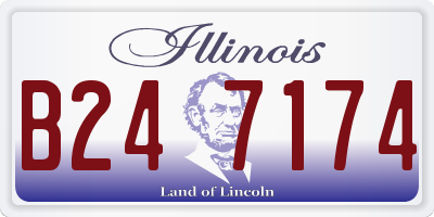 IL license plate B247174