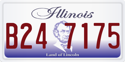 IL license plate B247175