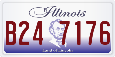 IL license plate B247176