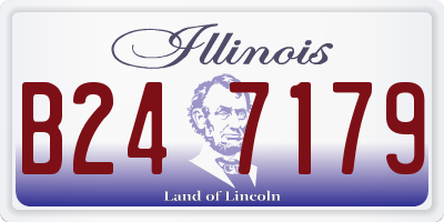 IL license plate B247179