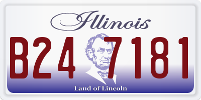 IL license plate B247181