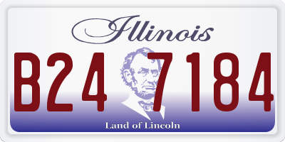 IL license plate B247184