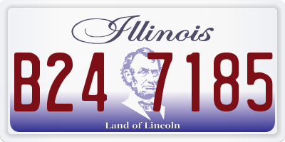 IL license plate B247185