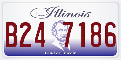 IL license plate B247186