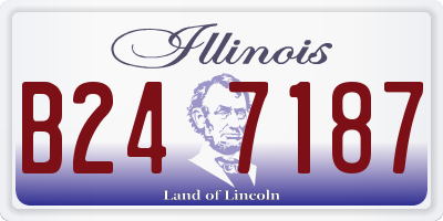 IL license plate B247187
