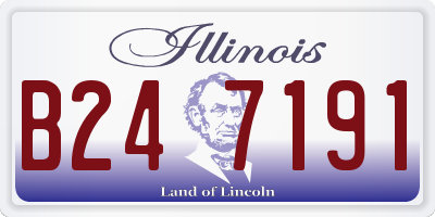 IL license plate B247191