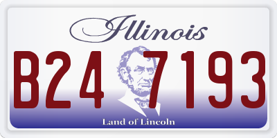 IL license plate B247193