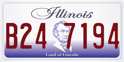 IL license plate B247194