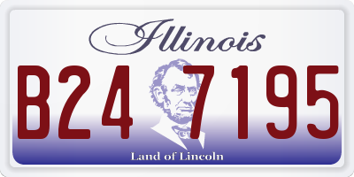 IL license plate B247195
