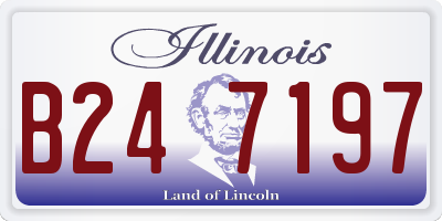 IL license plate B247197