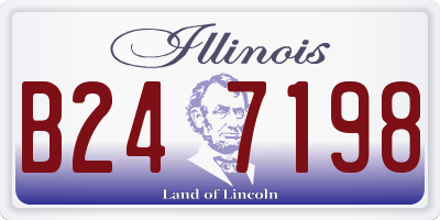 IL license plate B247198