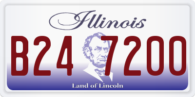 IL license plate B247200