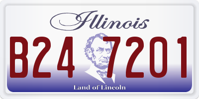 IL license plate B247201