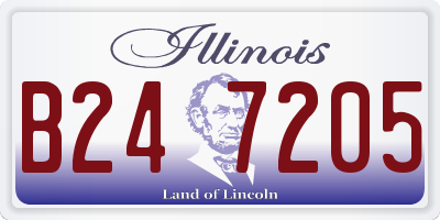 IL license plate B247205