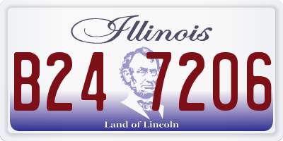 IL license plate B247206