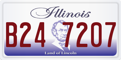IL license plate B247207