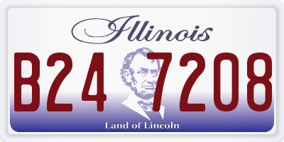 IL license plate B247208