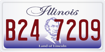 IL license plate B247209