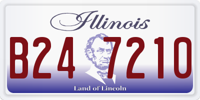 IL license plate B247210