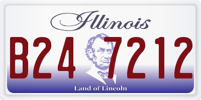 IL license plate B247212