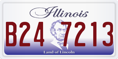 IL license plate B247213