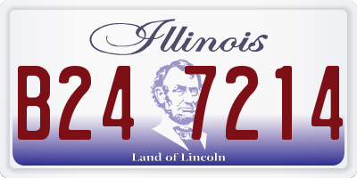 IL license plate B247214