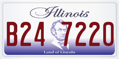 IL license plate B247220