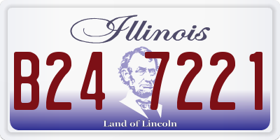 IL license plate B247221