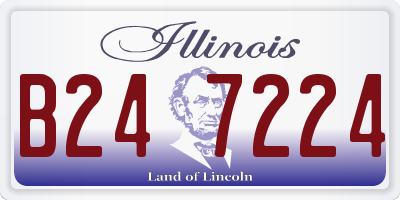 IL license plate B247224
