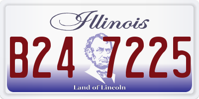 IL license plate B247225