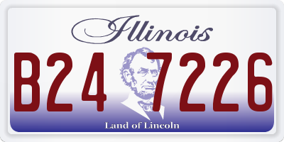 IL license plate B247226