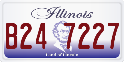 IL license plate B247227