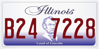 IL license plate B247228