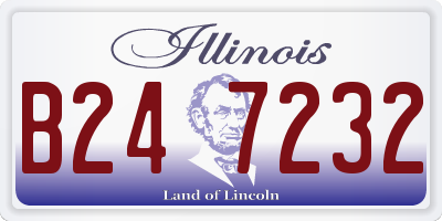 IL license plate B247232