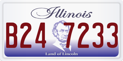 IL license plate B247233