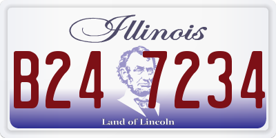 IL license plate B247234