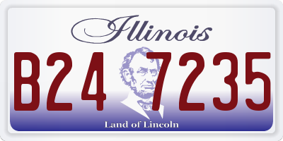 IL license plate B247235