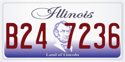 IL license plate B247236